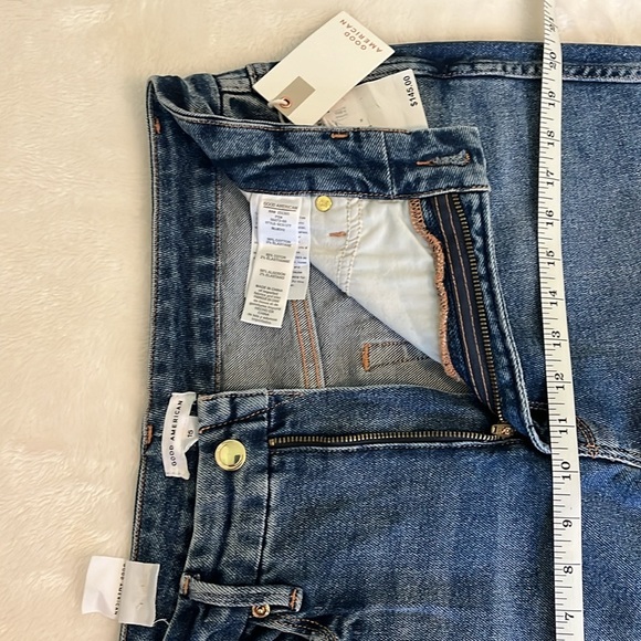 Good American Good Curve Straight Ripped Jeans - Picture 4 of 8